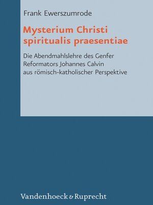 cover image of Mysterium Christi spiritualis praesentiae